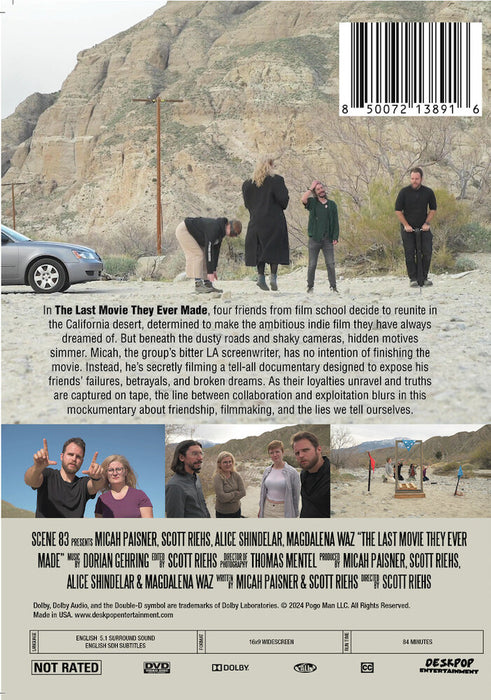 The Last Movie They Ever Made (MOD) (DVD Movie) - back cover art