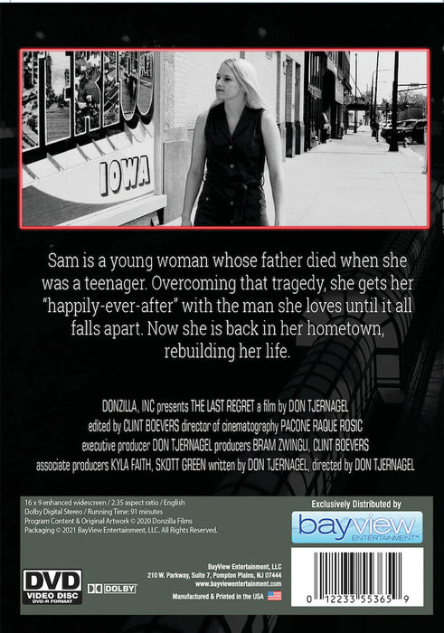 The Last Regret (MOD) (DVD Movie) - back cover art