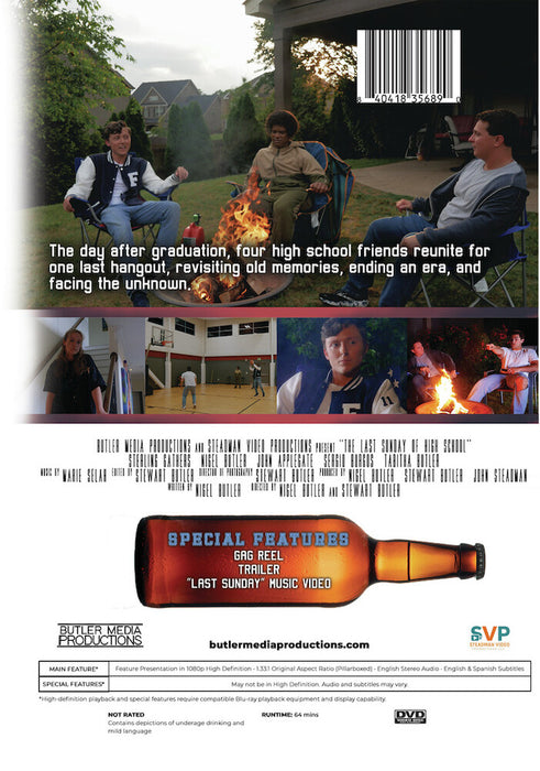 The Last Sunday of High School (MOD) (DVD Movie) - back cover art