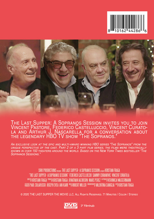 The Last Supper: A Sopranos Session (MOD) (DVD Movie) - back cover art