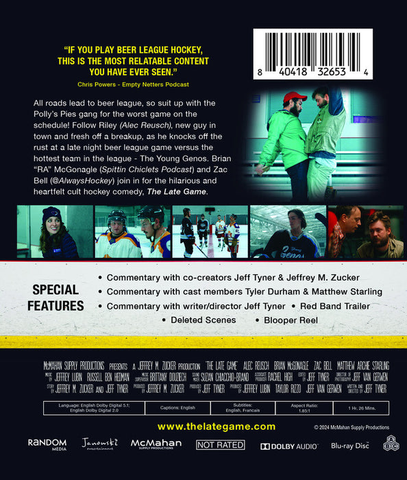 The Late Game (MOD) (BluRay Movie) - back cover art