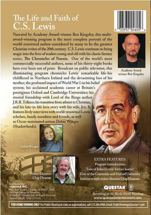 The Life & Faith of C.S. Lewis (MOD) (DVD Movie) - back cover art