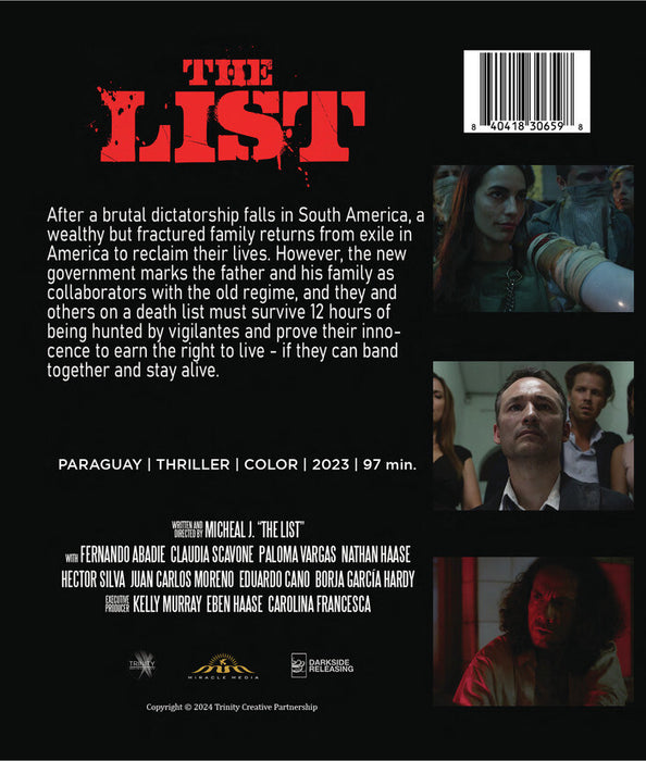 The List (MOD) (BluRay Movie) - back cover art