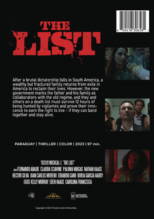 The List (MOD) (DVD Movie) - back cover art