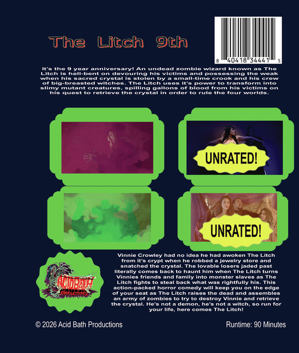 The Litch 9 Year Anniversary (MOD) (BluRay Movie) - back cover art