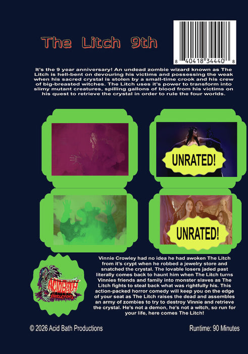 The Litch 9 Year Anniversary (MOD) (DVD Movie) - back cover art