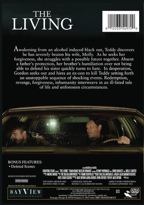 The Living (MOD) (DVD Movie) - back cover art