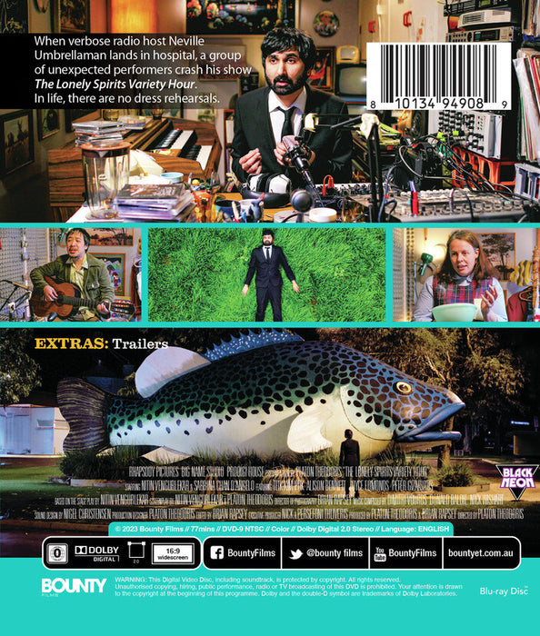 The Lonely Spirits Variety Hour (MOD) (BluRay Movie) - back cover art