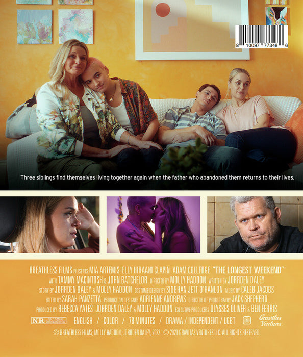 The Longest Weekend (MOD) (BluRay Movie) - back cover art