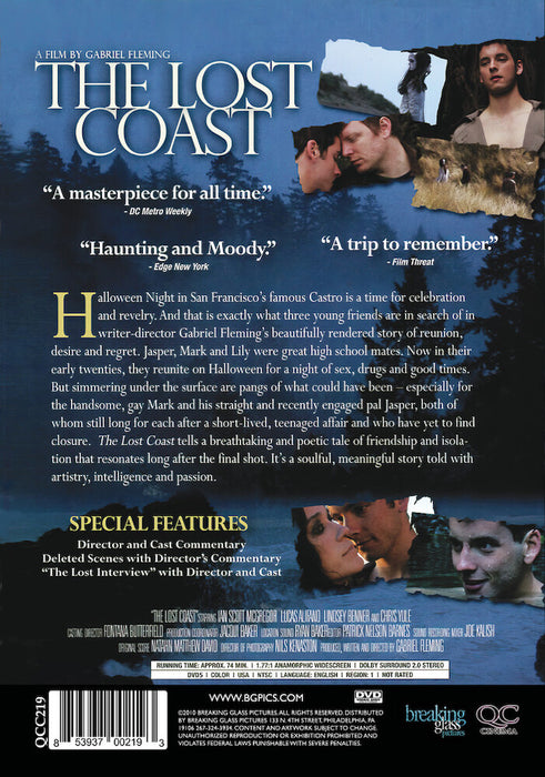 The Lost Coast (MOD) (DVD Movie) - back cover art
