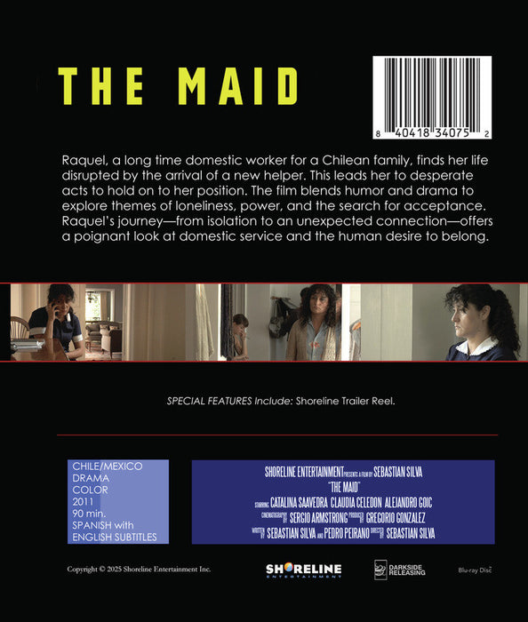 The Maid (MOD) (BluRay Movie) - back cover art