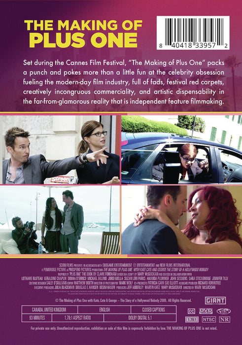 The Making of Plus One (MOD) (DVD Movie) - back cover art