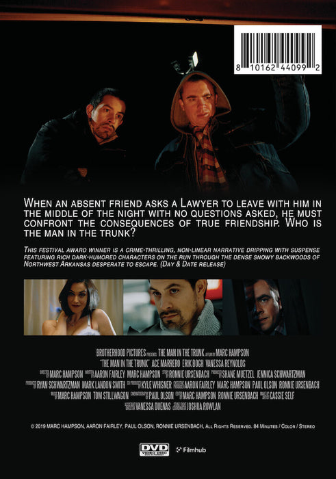 The Man in the Trunk (MOD) (DVD Movie) - back cover art