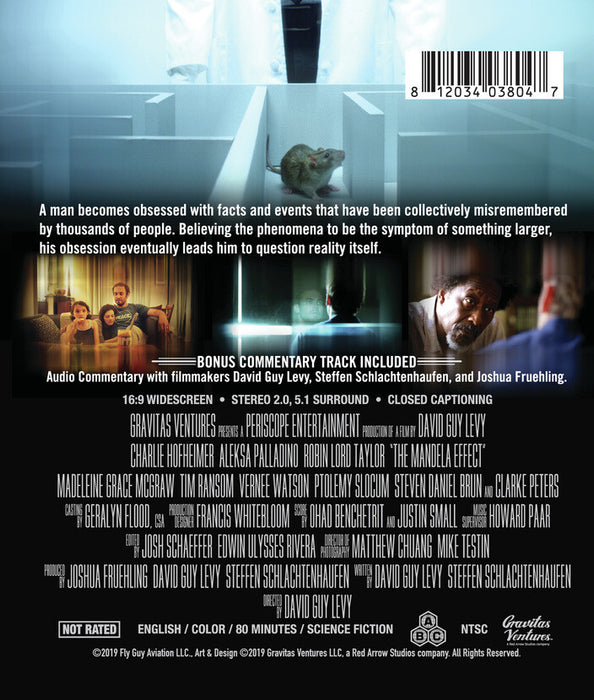 The Mandela Effect (MOD) (BluRay Movie) - back cover art