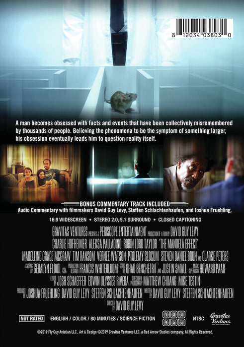 The Mandela Effect (MOD) (DVD Movie) - back cover art