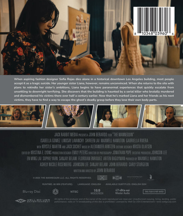 The Mannequin (MOD) (BluRay Movie) - back cover art