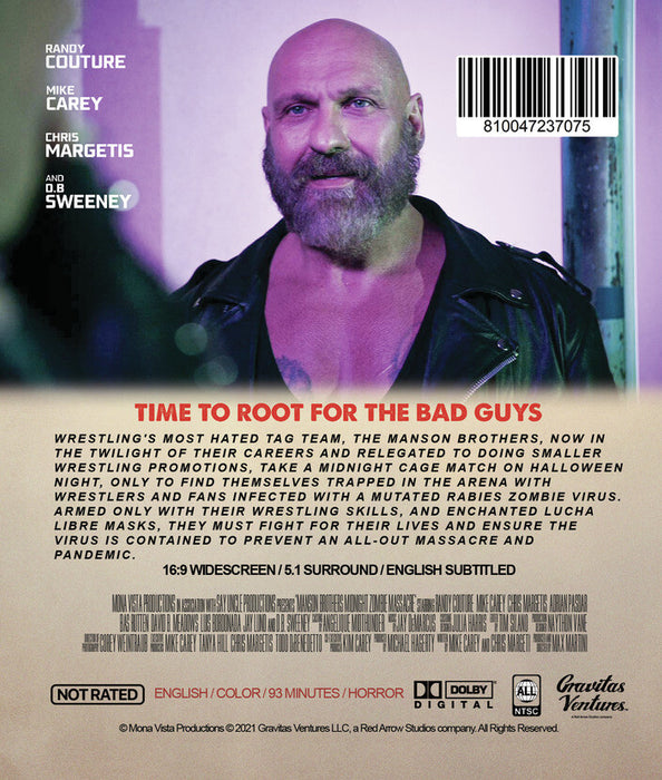 The Manson Brothers Midnight Zombie Massacre (MOD) (BluRay Movie) - back cover art