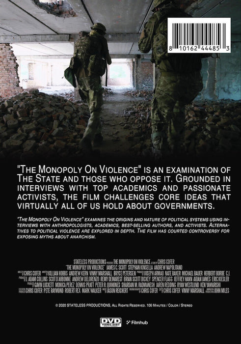 The Monopoly On Violence (MOD) (DVD Movie) - back cover art