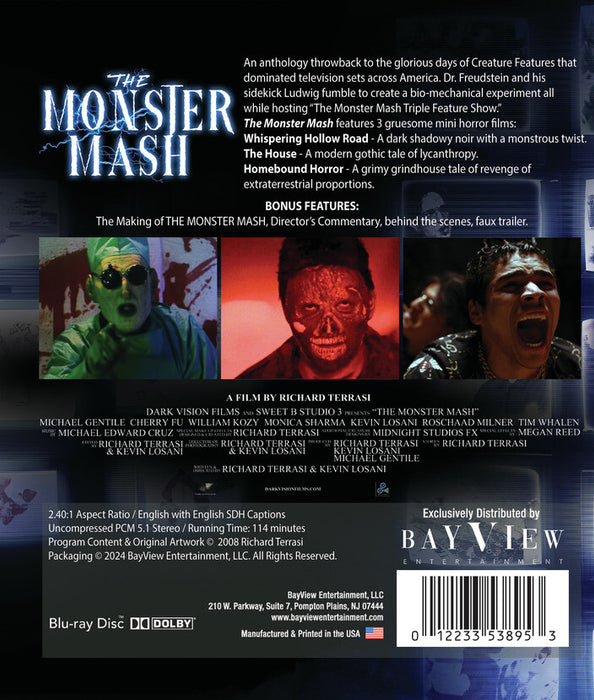 The Monster Mash (MOD) (BluRay Movie) - back cover art