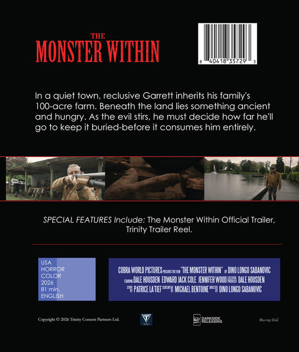 The Monster Within (MOD) (BluRay Movie) - back cover art