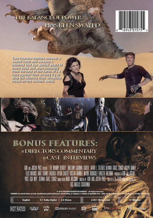 The Mummy: Rebirth (MOD) (DVD Movie) - back cover art