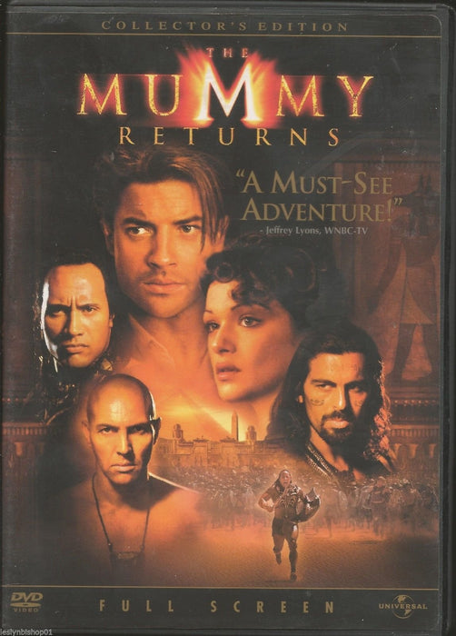 The Mummy Returns DVD - movie cover art