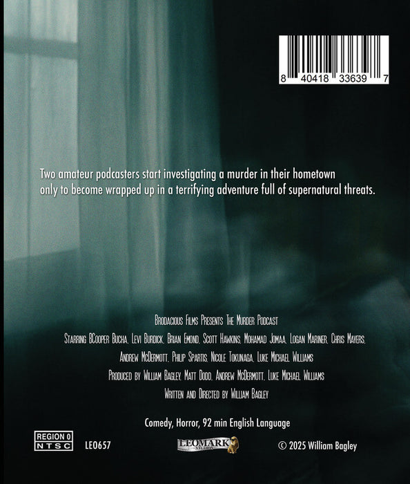 The Murder Podcast (MOD) (BluRay Movie) - back cover art