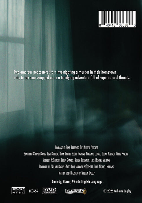 The Murder Podcast (MOD) (DVD Movie) - back cover art