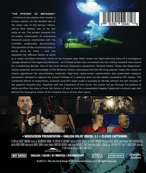 The Mystery of Britannic (MOD) (BluRay Movie) - back cover art