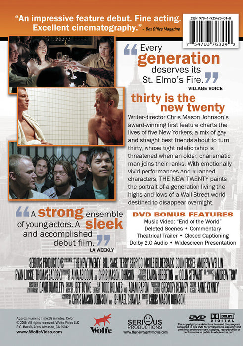 The New Twenty (MOD) (DVD Movie) - back cover art