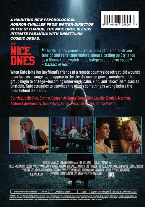 The Nice Ones (MOD) (DVD Movie) - back cover art