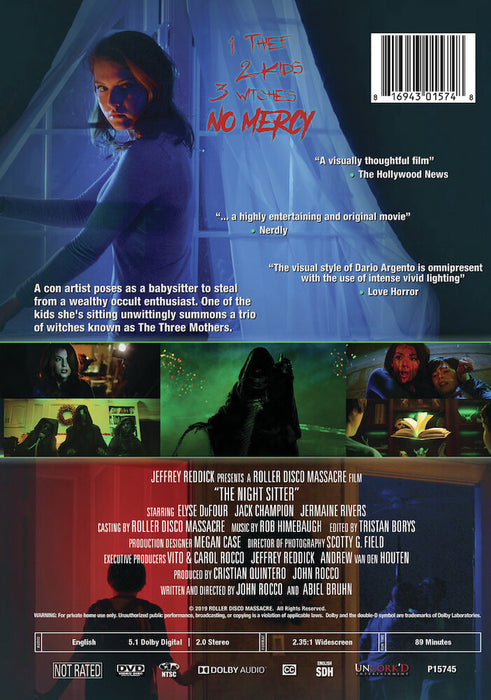 The Night Sitter (MOD) (DVD Movie) - back cover art