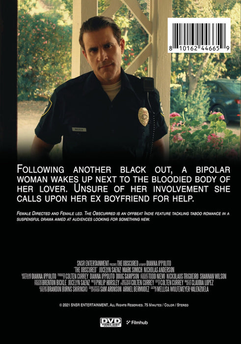 The Obscured (MOD) (DVD Movie) - back cover art