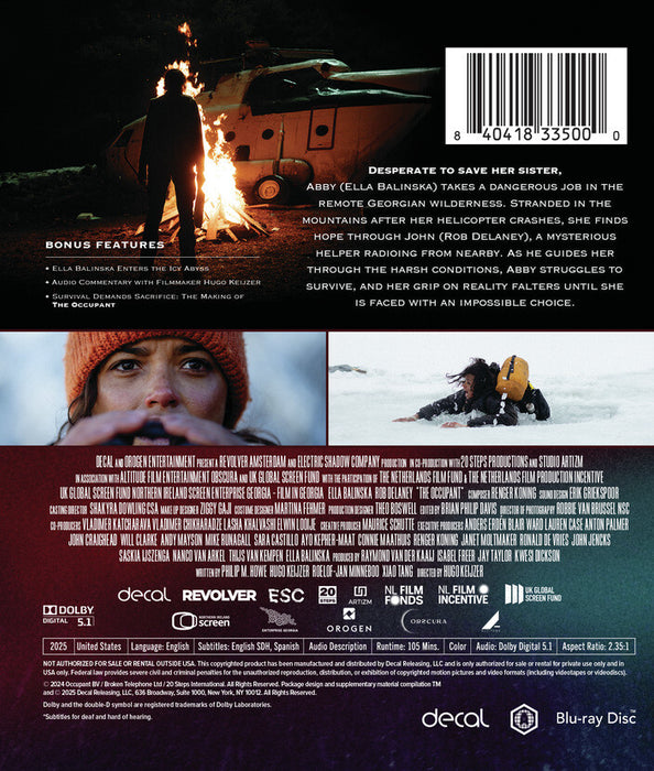 The Occupant (MOD) (BluRay Movie) - back cover art