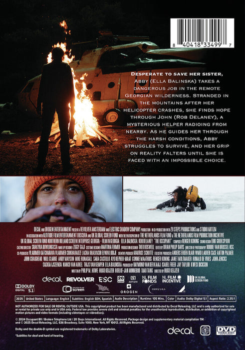 The Occupant (MOD) (DVD Movie) - back cover art