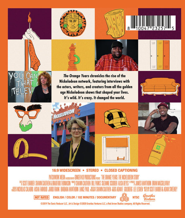 The Orange Years: The Nickelodeon Story (MOD) (BluRay Movie) - back cover art