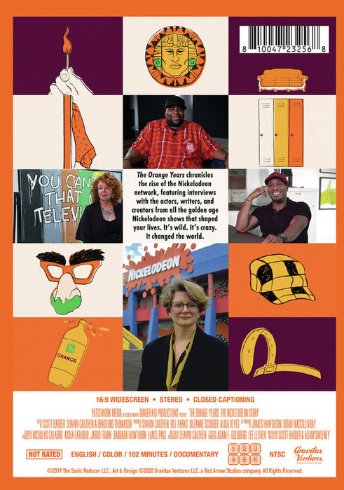 The Orange Years: The Nickelodeon Story (MOD) (DVD Movie) - back cover art
