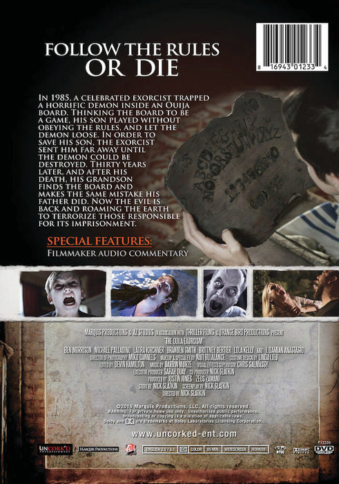 The Ouija Exorcism (MOD) (DVD Movie) - back cover art