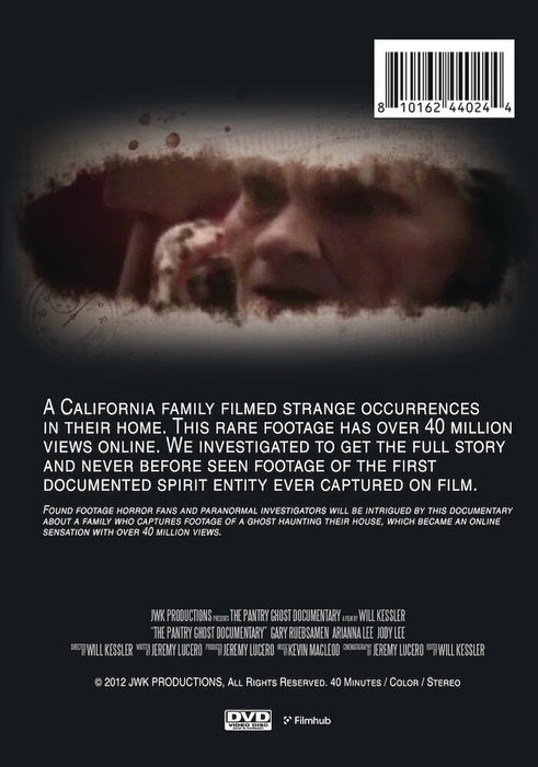 The Pantry Ghost Documentary (MOD) (DVD Movie) - back cover art