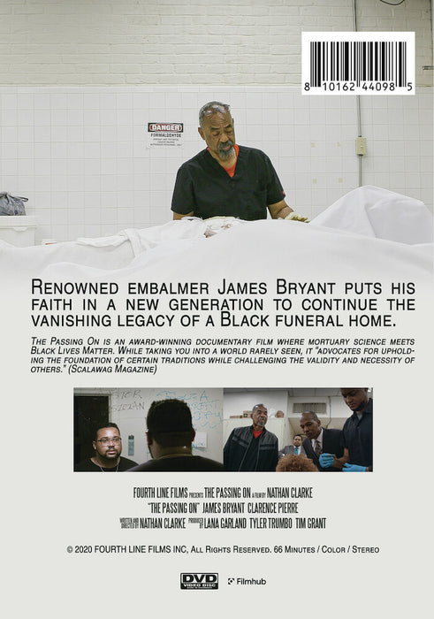 The Passing On (MOD) (DVD Movie) - back cover art