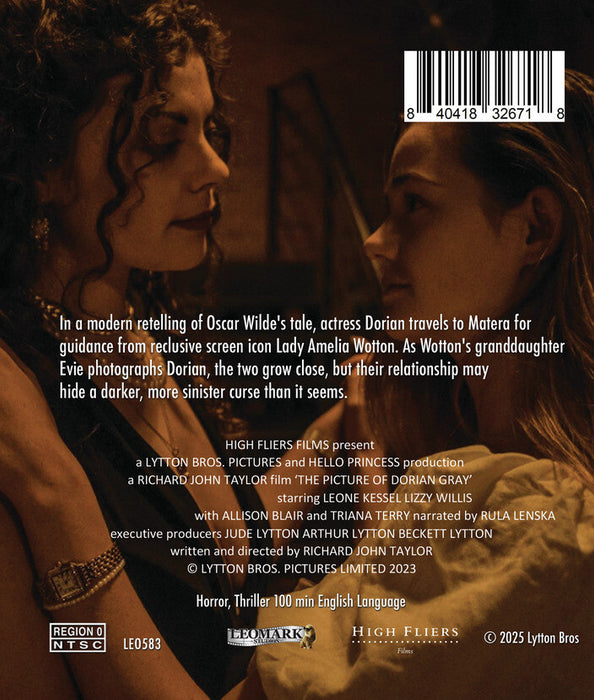 The Picture of Dorian Gray (MOD) (BluRay Movie) - back cover art