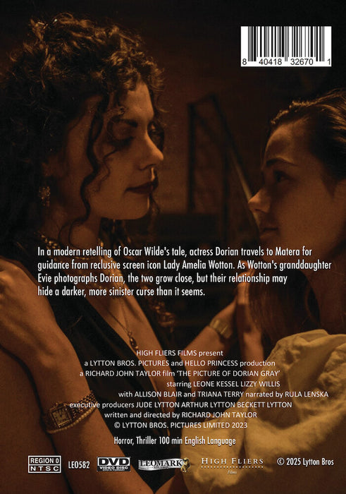 The Picture of Dorian Gray (MOD) (DVD Movie) - back cover art