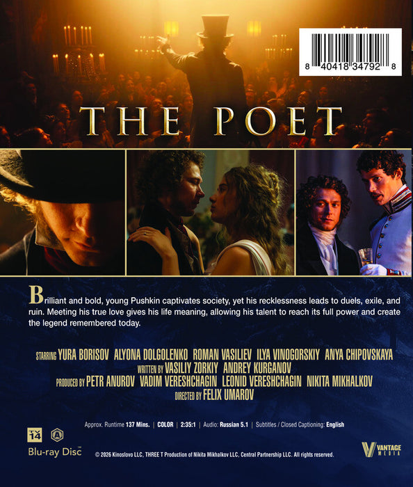 The Poet (MOD) (BluRay Movie) - back cover art