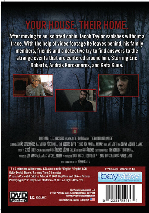 The Poltergeist Diaries (MOD) (DVD Movie) - back cover art