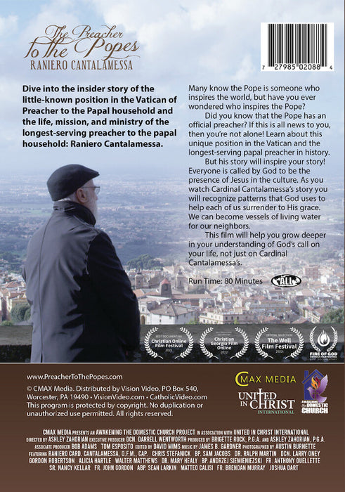 The Preacher to the Popes (MOD) (DVD Movie) - back cover art