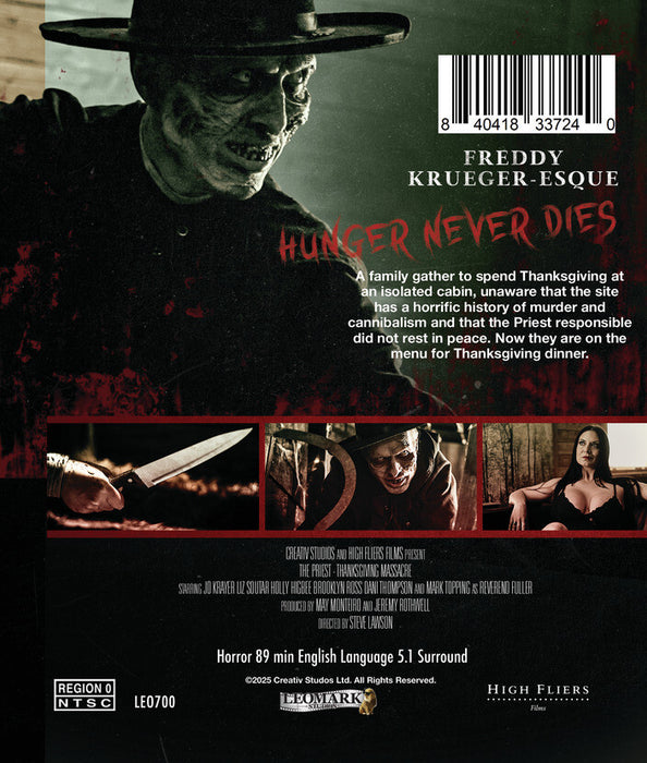 The Priest - Thanksgiving Massacre (MOD) (BluRay Movie) - back cover art