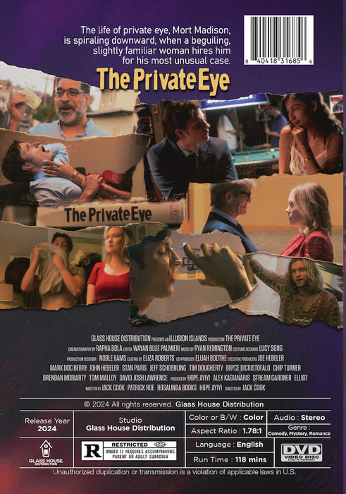 The Private Eye (MOD) (DVD Movie) - back cover art