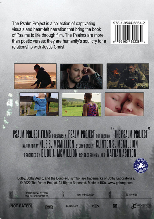 The Psalm Project (MOD) (DVD Movie) - back cover art