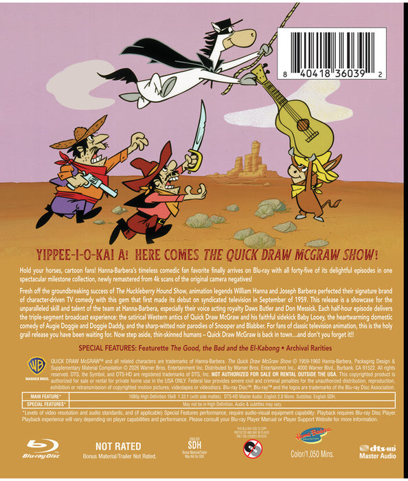 The Quick Draw McGraw Show (MOD) (4K Movie) - back cover art