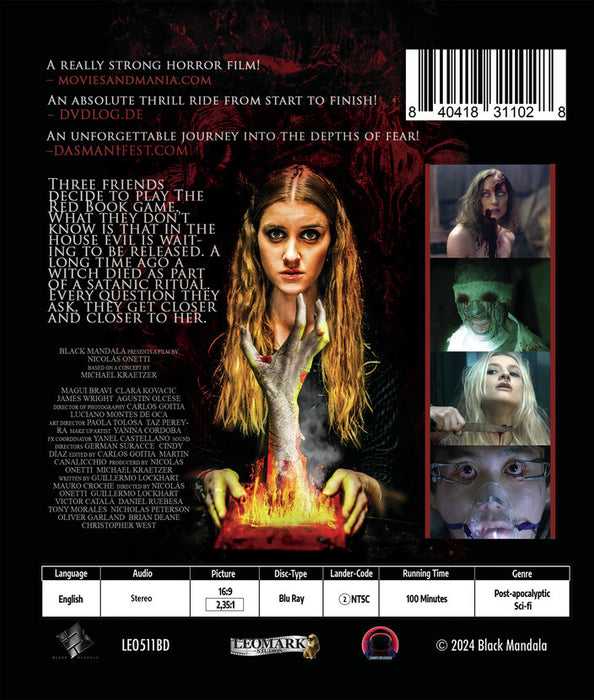 The Red Book Ritual (MOD) (BluRay Movie) - back cover art